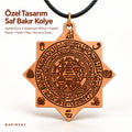 Özel Tasarım Saf Bakır Kolye Ayatel Kürsi Süleyman Mührü İnşirah Nazar Felak Nas Karınca Duası