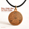 İhlas Felak Nas Süresi Saf Bakır Kolye