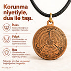 İhlas Felak Nas Süresi Saf Bakır Kolye